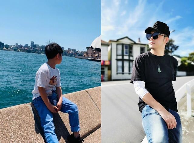 胡可分享娃儿日常,安吉长胖了,小鱼儿在搞怪,老公视角下太幸福