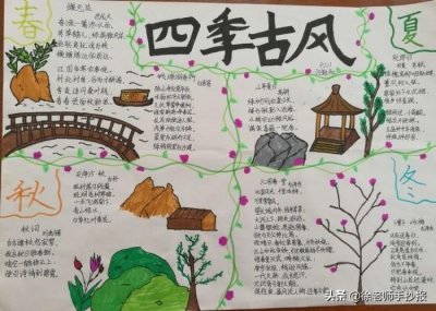 ​读书名言手抄报（古诗词获奖读书手抄报精选）
