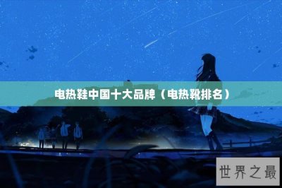 ​电热鞋中国十大品牌（电热靴排名）