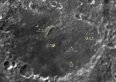 ​月球添5处中国地名 嫦娥四号着陆点为天河基地