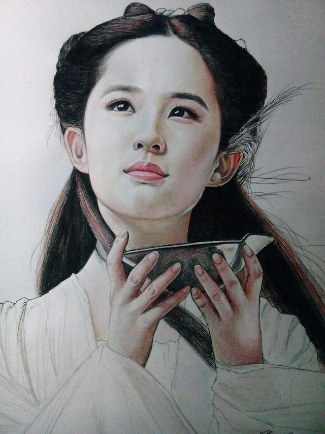 手绘版明星照，你觉得谁最美最帅？