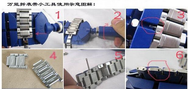 手表怎么减表带（手表表带的拆带图解方法）