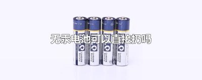 无汞电池可以直接扔吗