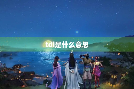 tdi是什么意思