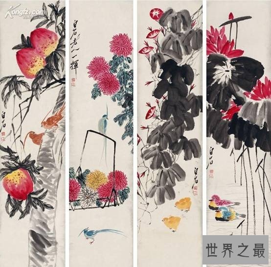 齐白石十幅最贵的画，总价超过10个亿