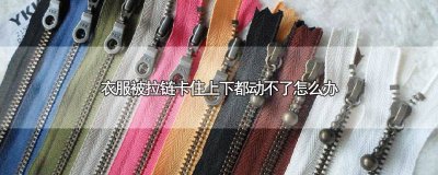 ​拉链被东西卡住拉不动怎么办 衣服拉拉链卡进去了怎么办