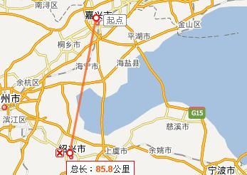 浙江嘉兴距离杭州多少公里