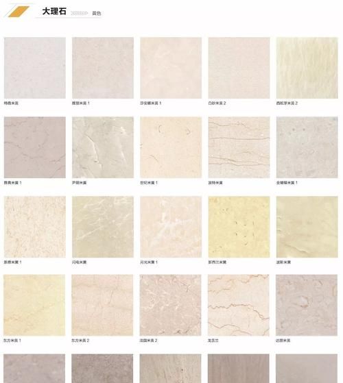 天然大理石的种类及特点