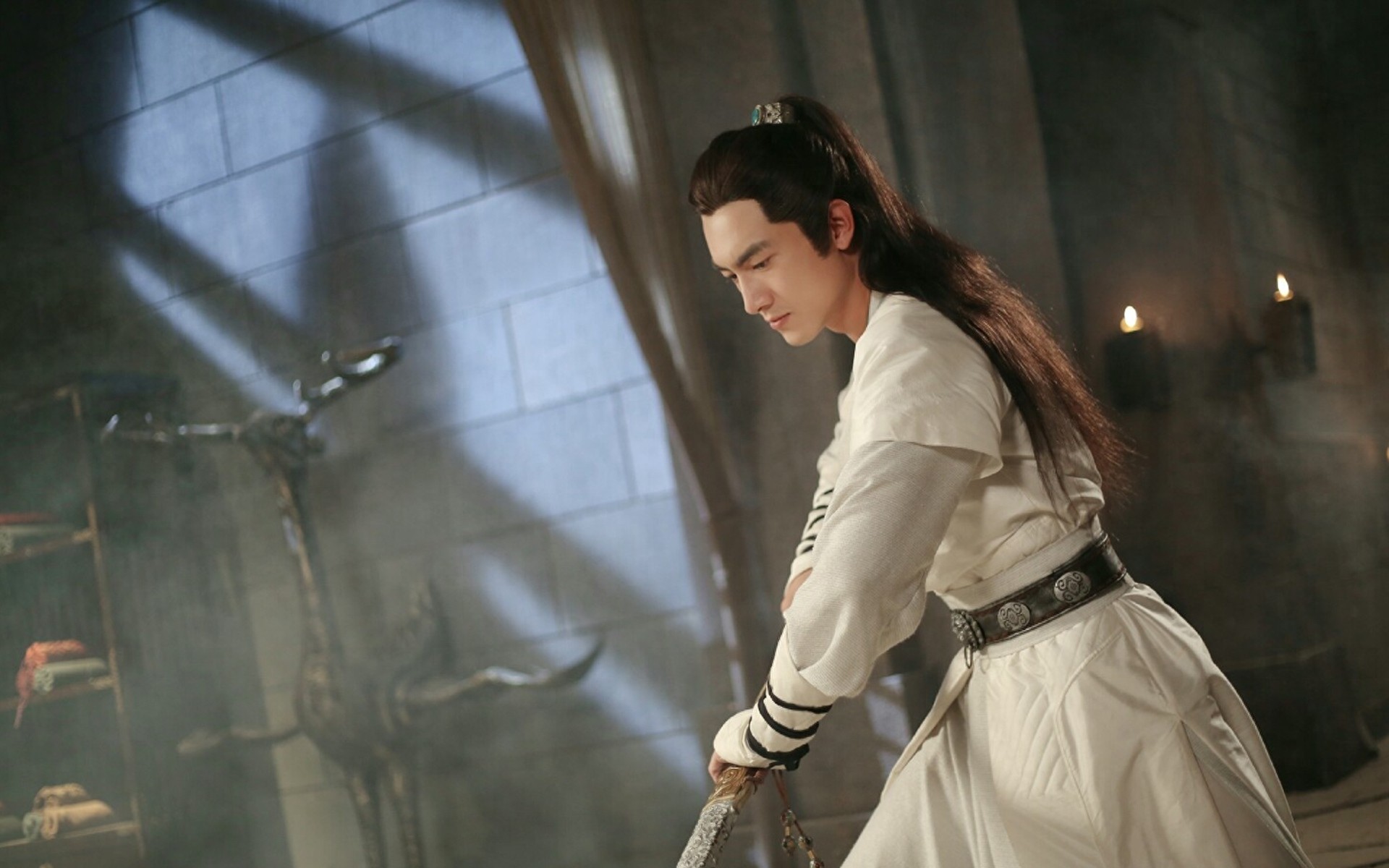 林更新《楚乔传》白衣帅气公子剧照