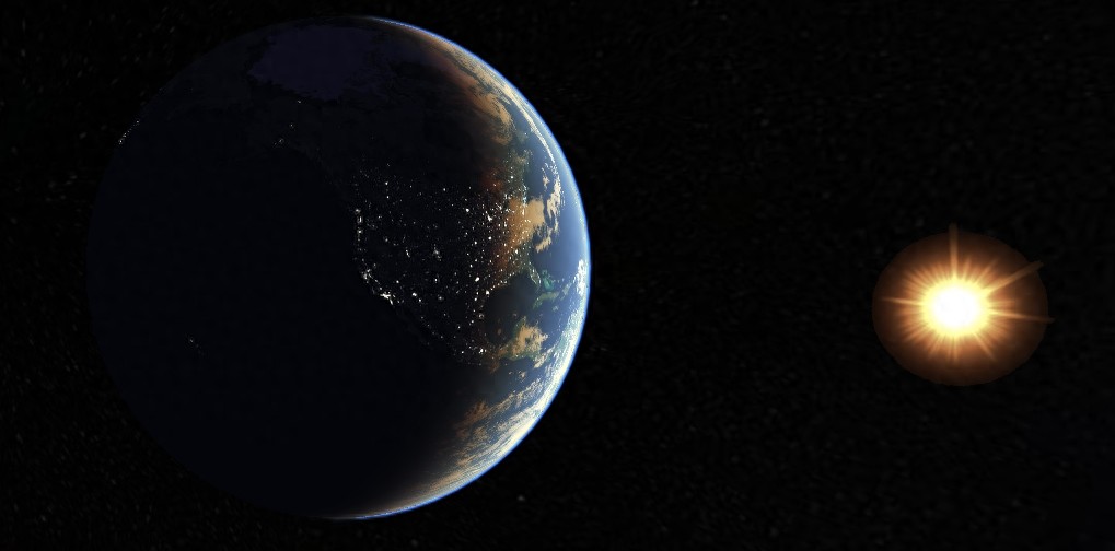 北京时间21：00的世界卫星图