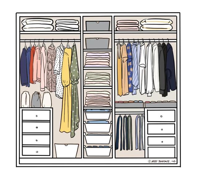 整理衣柜的100种方法,我试着这样整理(4)