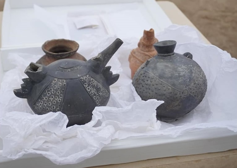 秘鲁近海城市兰巴耶克一个遗址发现29副骸骨 其中4副与瓦里文明有关