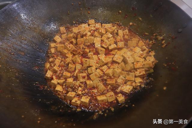 正宗麻婆豆腐做法教程（厨师长分享麻婆豆腐的做法）(8)